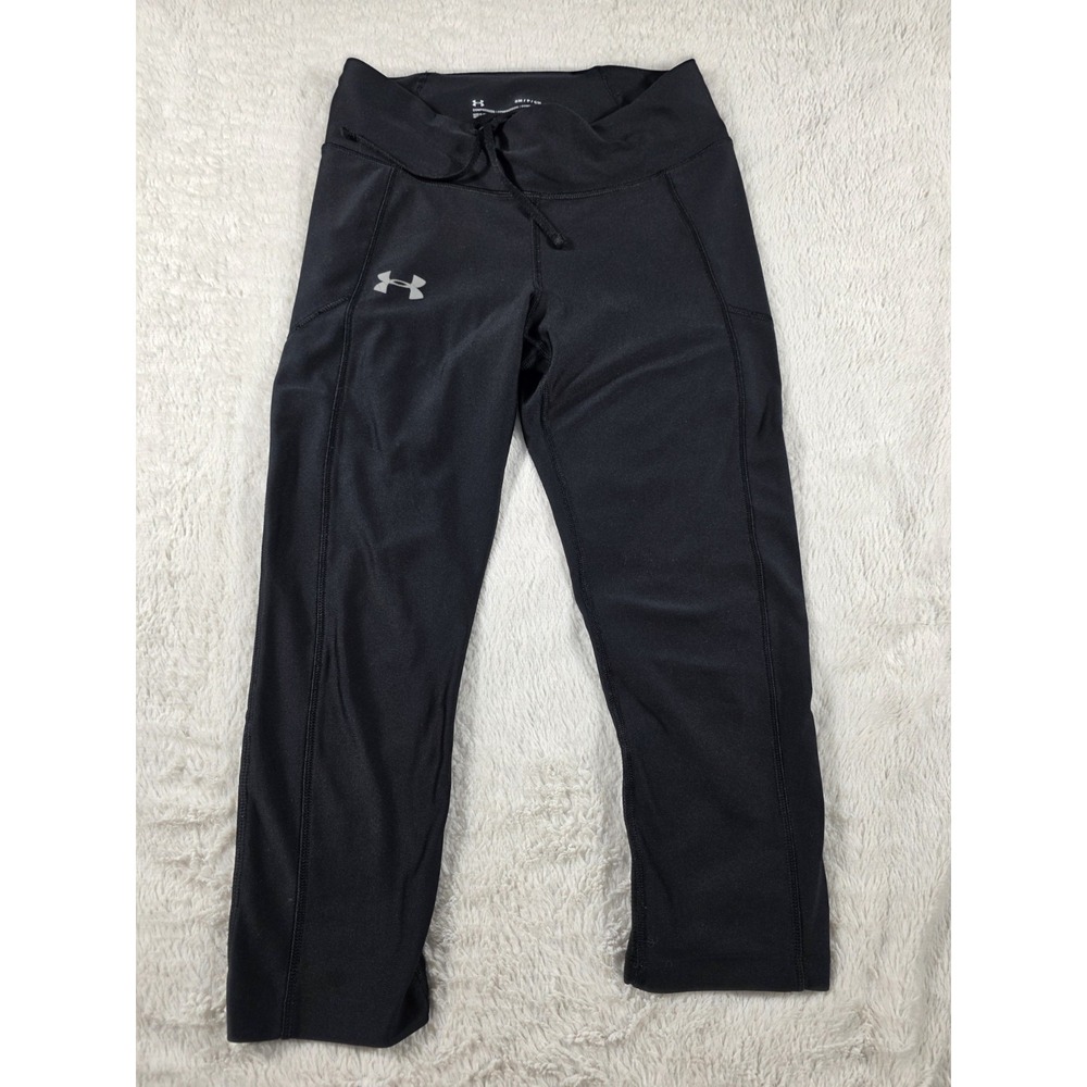 Under Armour‎ Compression Mileage Black Capri Athletic Pants Womens Small